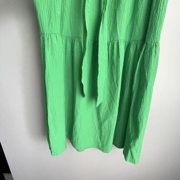 DKNY Dress NO SIZE TAG S Tiered Belt Peasant Coastal Cowgirl Rodeo Puff Milkmaid - Picture 5 of 15